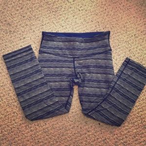 Lulu Striped Wunder Under Blue Crops